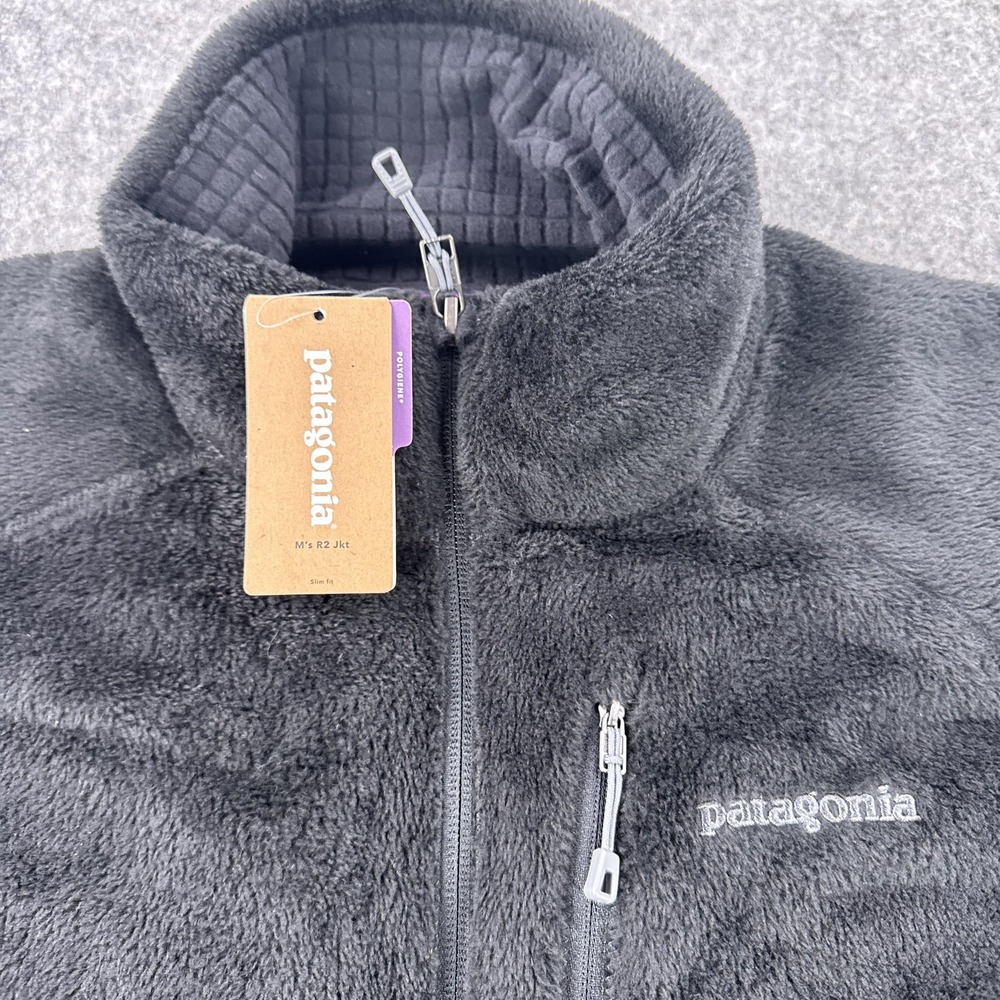 Patagonia Jacket Mens XL Black R2 Slim Fit Polartec Pro Fleece Full Zip STY25138 - Picture 3 of 14